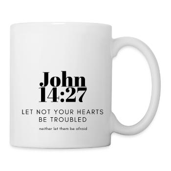 quote from John 14: Christian bible - Mug - white - Right