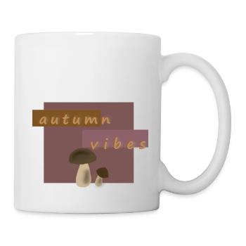 Automne vaporwave chemisier automne champignon art - Mug blanc - blanc - Droite