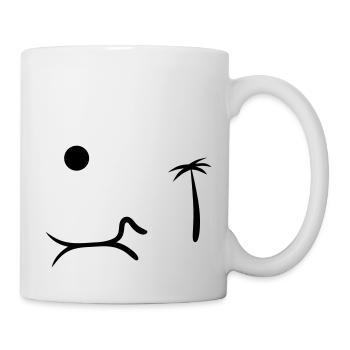 Dachshund summer holiday - Mug - white - Right