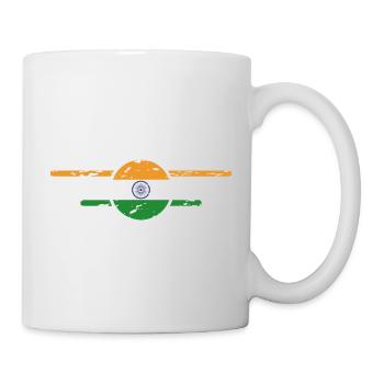 Ich liebe Indien, Stil Design T-Shirt - Tasse - Weiß - Rechts