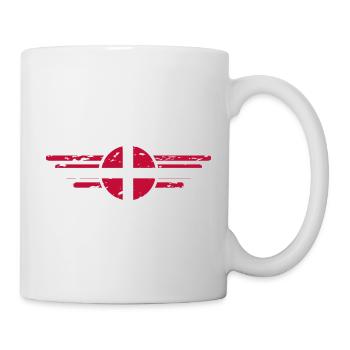 J’aime le Danemark, l’élégance style design vêtements - Mug blanc - blanc - Droite