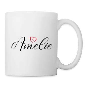 Amelie Name Heart - Mug - white - Right