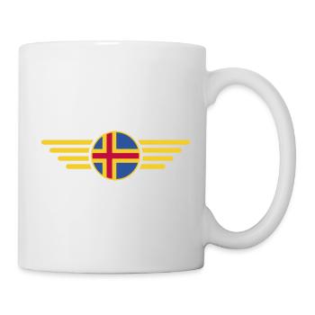 Ich liebe Åland, Eleganz Stil Design T-Shirt - Tasse - Weiß - Rechts