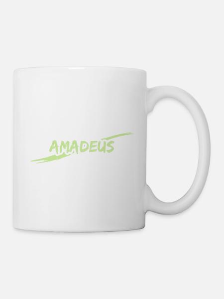 Amadeus als Amadeus - Tasse - Weiß