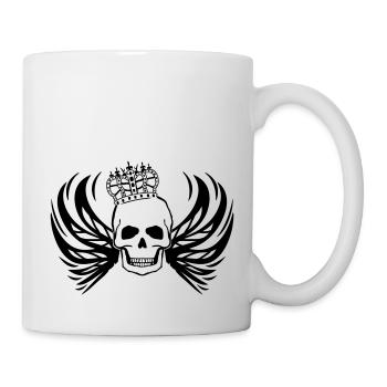 Crâne roi - Mug blanc - blanc - Droite
