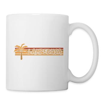 Lampedusa als Urlaub - Tasse - Weiß - Rechts
