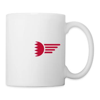 J’aime Bahreïn, T-shirt design de style élégance - Mug blanc - blanc - Droite