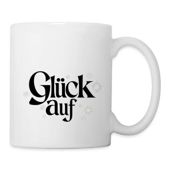 Glück Auf Erzgebirge - Schlägel und Eisen - Tasse - Weiß - Rechts