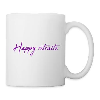 RETIREMENT. RETIREMENT. RETIRED. HAPPY RETIREMENT - Mug - white - Right