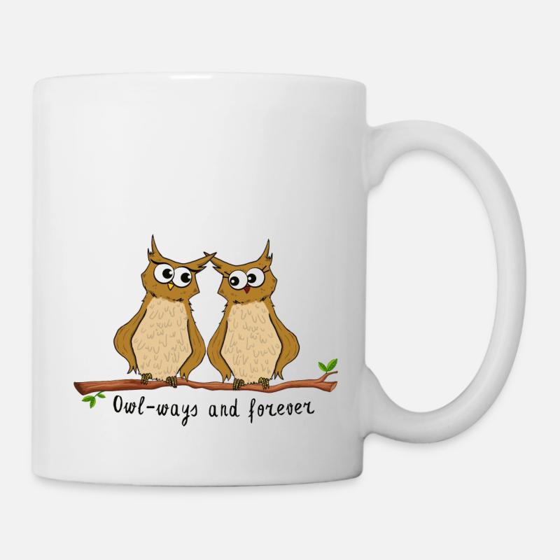 Owl-ways and forever - Mug - white