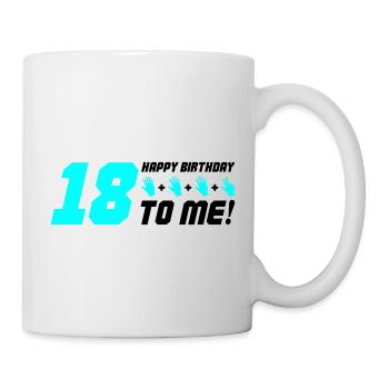 Joyeux anniversaire à moi 18 - Mug blanc - blanc - Droite
