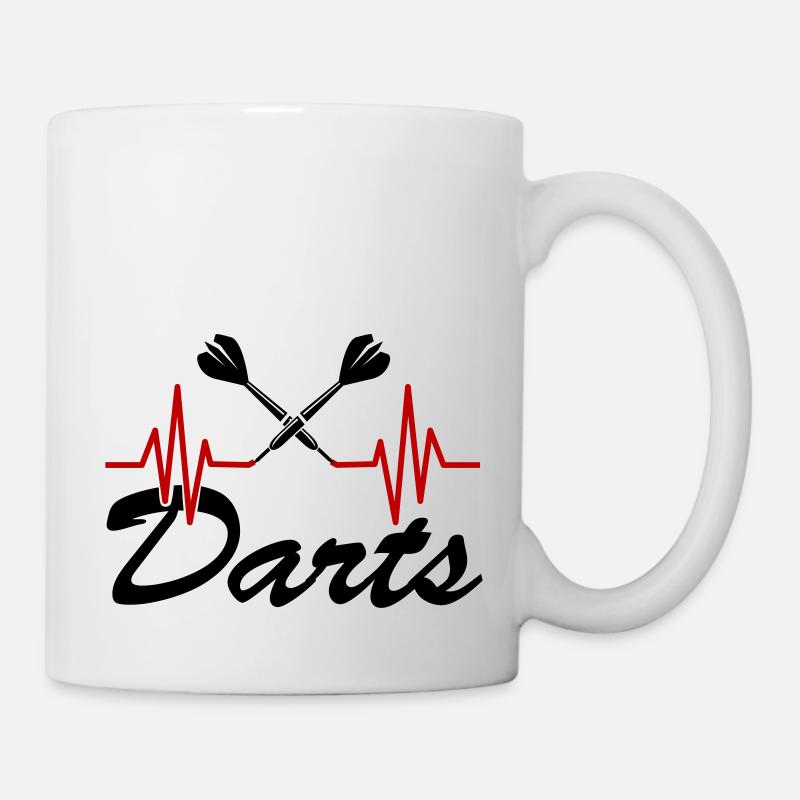 Fléchettes 01 - Mug blanc - blanc