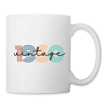1960 vintage rétro - Mug blanc - blanc - Droite