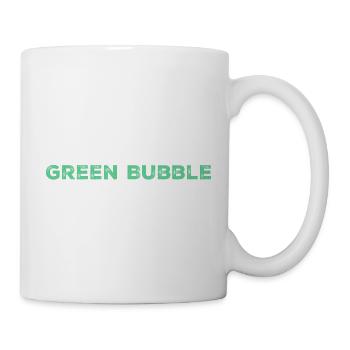 Ich bin die Person mit der grünen Blase in meiner Familie - Tasse - Weiß - Rechts
