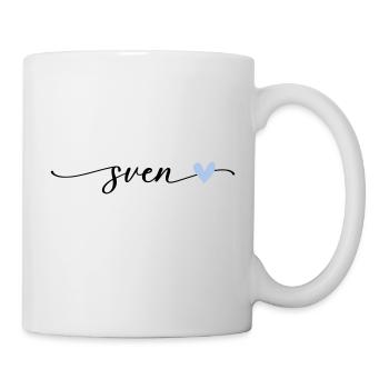 Sven Name Calligraphy Font - Mug - white - Right
