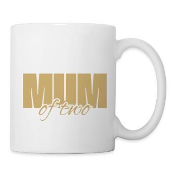 Mum of Two hell - Tasse - Weiß - Rechts