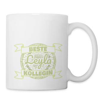 Arbeitskollegin Leyla - Tasse - Weiß - Rechts