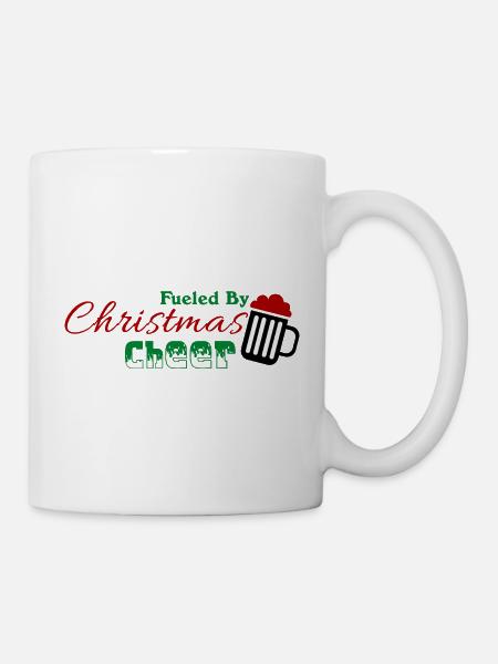 Fueled By Christmas Cheer - Mug - white