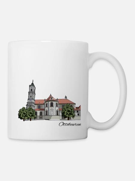 Benediktinerabtei // Ottobeuren // Illustration - Tasse - Weiß