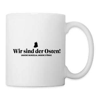 Wir sind der Osten - Tasse - Weiß - Rechts