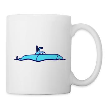 Surfaced Submarine Water Surface Dive - Mug - white - Right