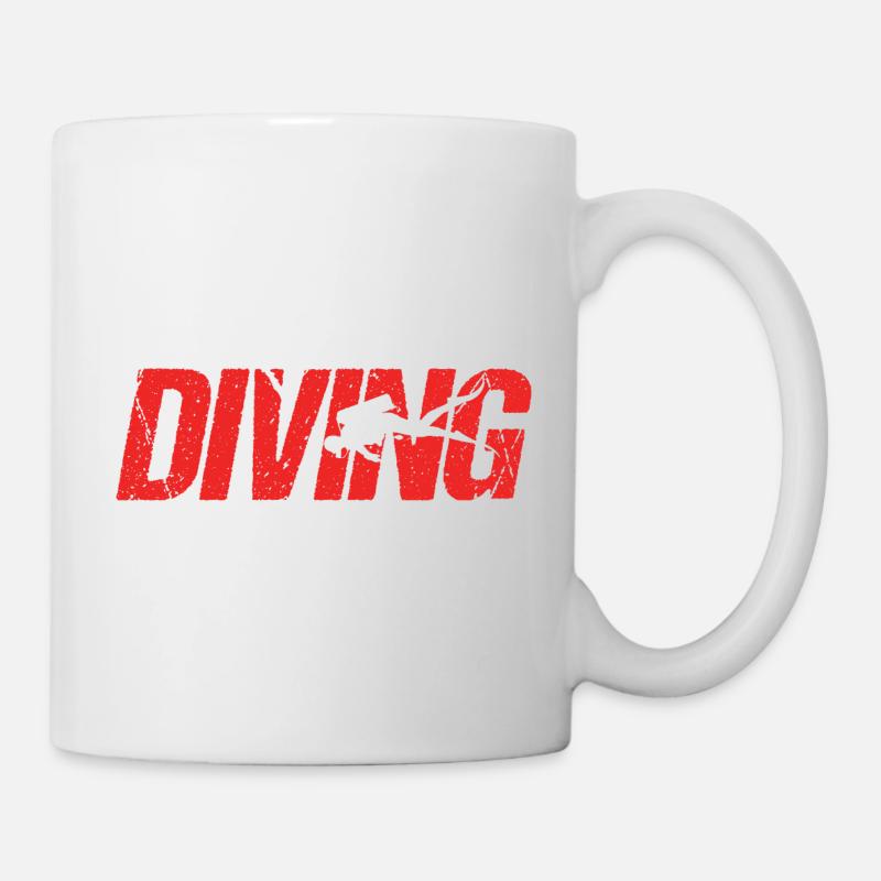 Plongée - Cadeau Plongeur - Mug blanc - blanc