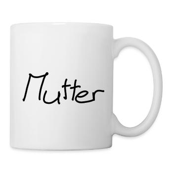 Mutter - Tasse - Weiß - Rechts