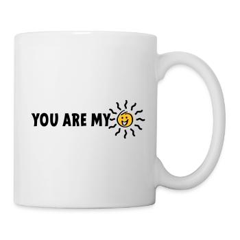 Slogan tu es mon rayon de soleil - Mug blanc - blanc - Droite