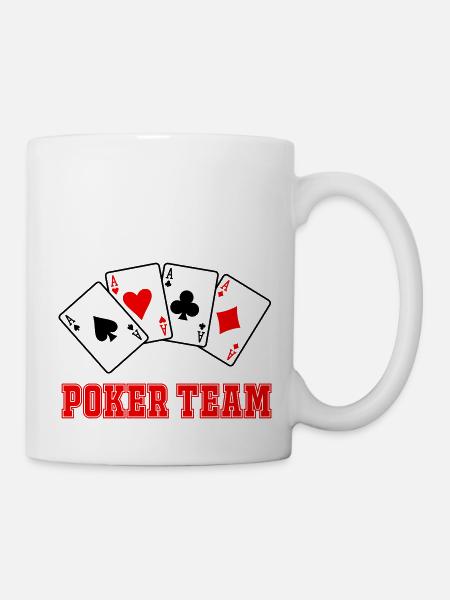 Poker Team - Tasse - Weiß