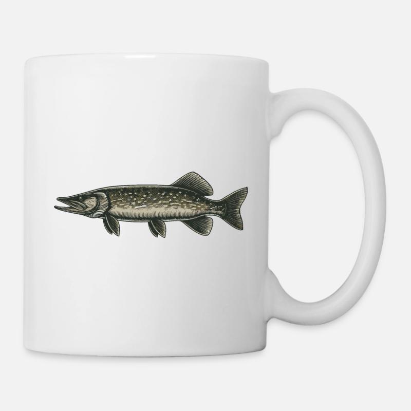Hecht - Tasse - Weiß