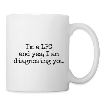 Funny Mental Health Counselor Saying - Mug - white - Right