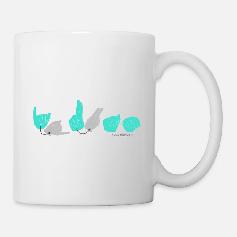 JUAN turquoise - Mug blanc - blanc