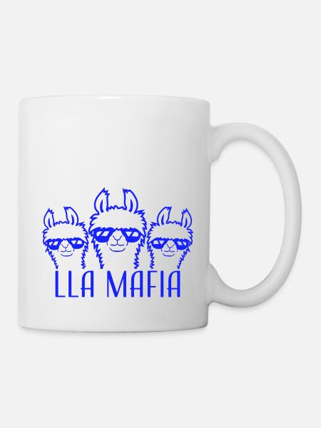 Lla Mafia Lama Spruch Sonnenbrillen Team Freunde - Tasse - Weiß