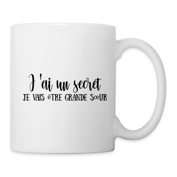 I have a secret, I'm going to be a big sister - Mug - white - Right