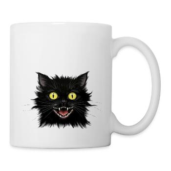 A Nervous Black Cat - Mug - white - Right