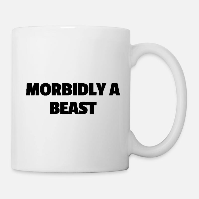 MORBIDLY A BEAST - Mug - white