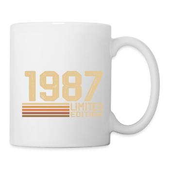Né en 1987 anniversaire - Cadeau 1987 Vintage 1987 - Mug blanc - blanc - Droite