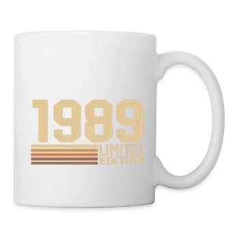 Geboren 1989 Geburtstag - 1989 Geschenk Jahrgang 1989 - Tasse - Weiß - Rechts