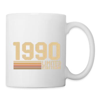 Jahrgang 1990 Geburtstag - 1990 Jahrgang 1990 Geschenk - Tasse - Weiß - Rechts
