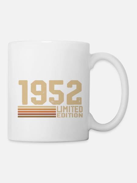 Jahrgang 1952 Geburtstag - Geschenk 1952 Jahrgang 1952 - Tasse - Weiß