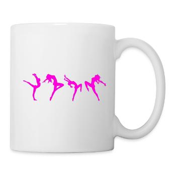 Danseuse dansant - Mug blanc - blanc - Droite