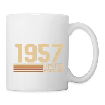 Né en 1957 anniversaire - Cadeau 1957 Vintage 1957 - Mug blanc - blanc - Droite