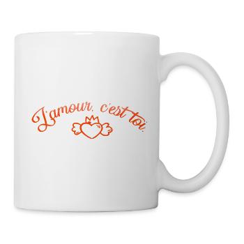 VALENTINES DAY HEART LOVE LOVE ROSE 6 - Mug - white - Right