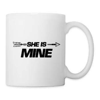 she is mine - Tasse - Weiß - Rechts