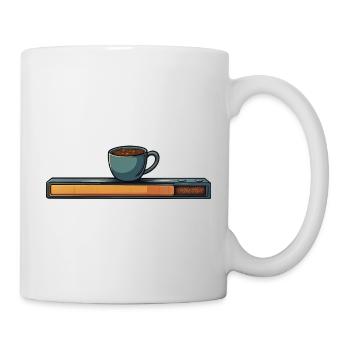 Der Kaffee wird geladen - Tasse - Weiß - Rechts
