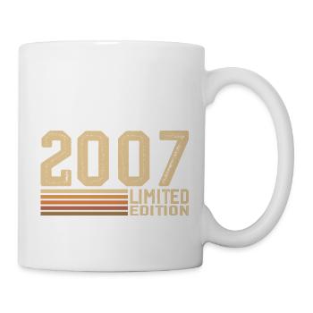 Born in 2007 Birthday - 2007 Vintage 2007 Gift - Mug - white - Right