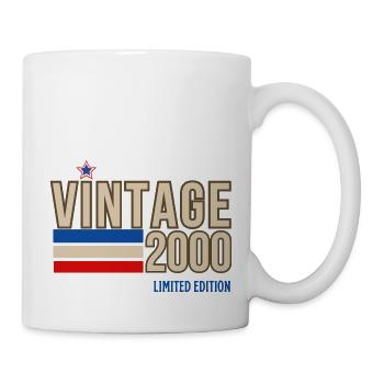 Vintage 2000 limitierte Auflage - Tasse - Weiß - Rechts