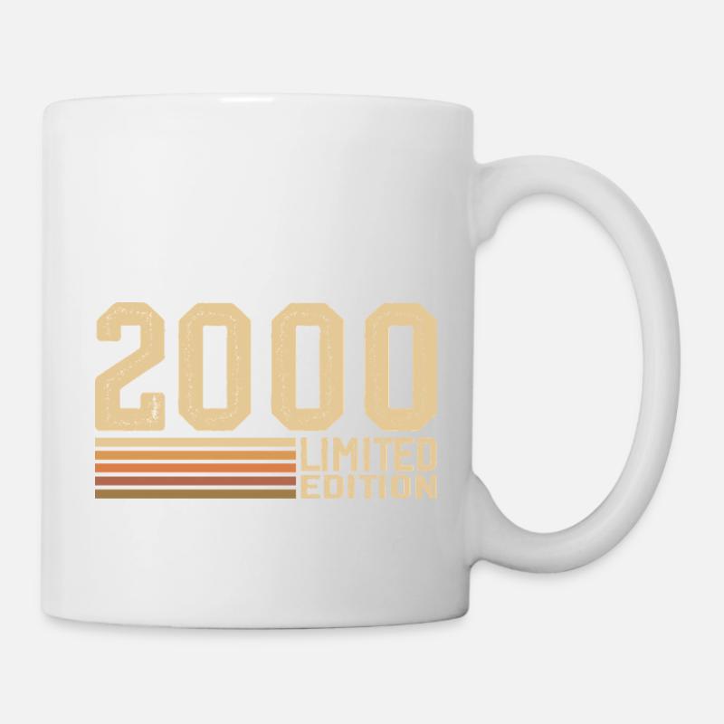 Né en 2000 anniversaire - Cadeau 2000 Vintage 2000 - Mug blanc - blanc