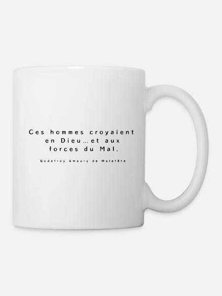 Visiteurs (citation) - Mug blanc - blanc