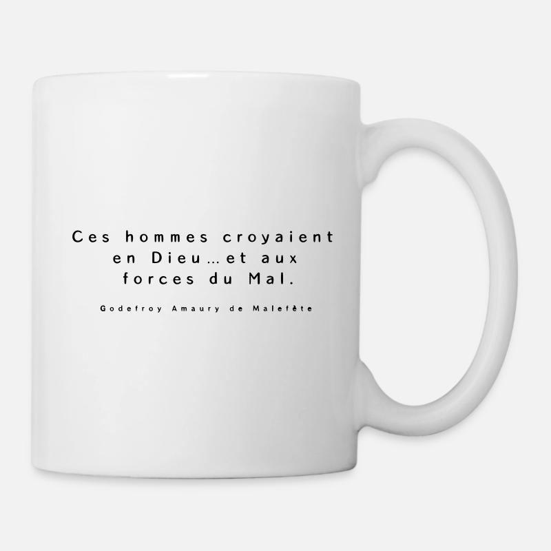 Visiteurs (citation) - Mug blanc - blanc